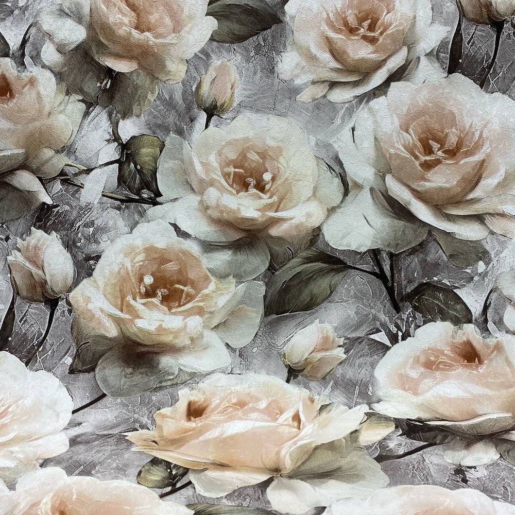 Шпалери вінілові на флізеліновій основі чорні SINTRA ROSE 251348 (1,06х10,05м)