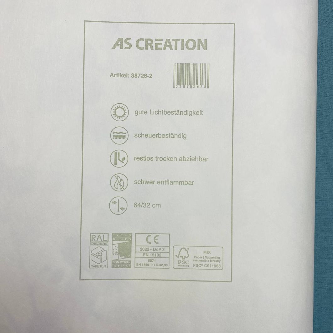 Обои виниловые на флизелиновой основе AS Creation Pint Walls синий 0,53 х 10,05м (38726-2)