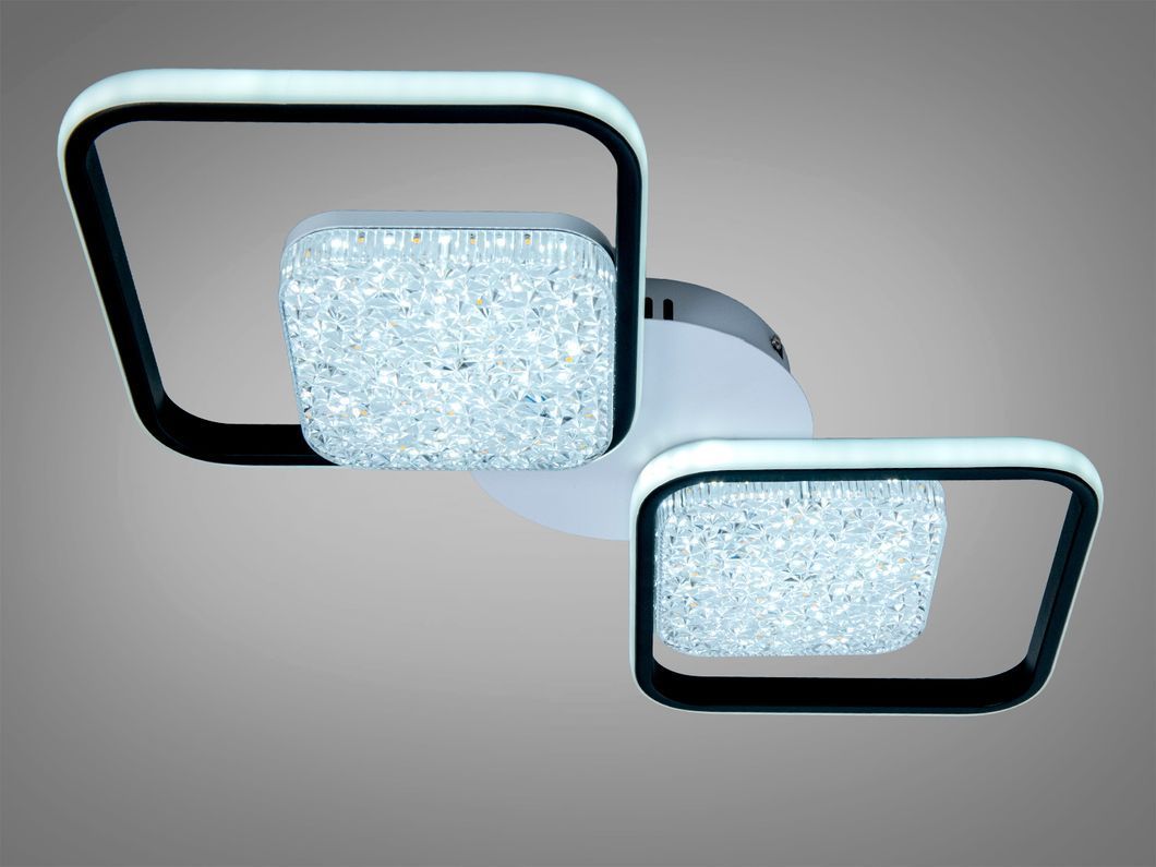 Люстра стельова Diasha LED біла чорна 130W димер