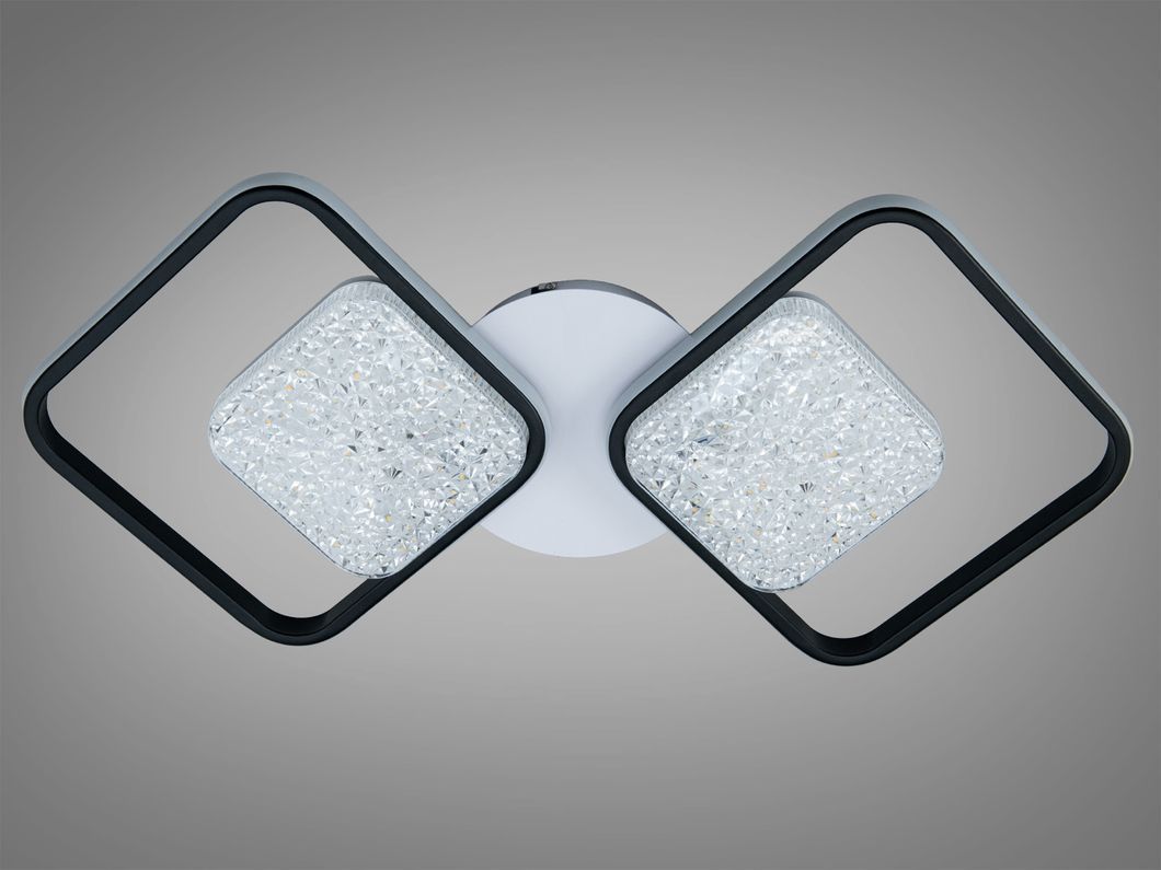 Люстра стельова Diasha LED біла чорна 130W димер