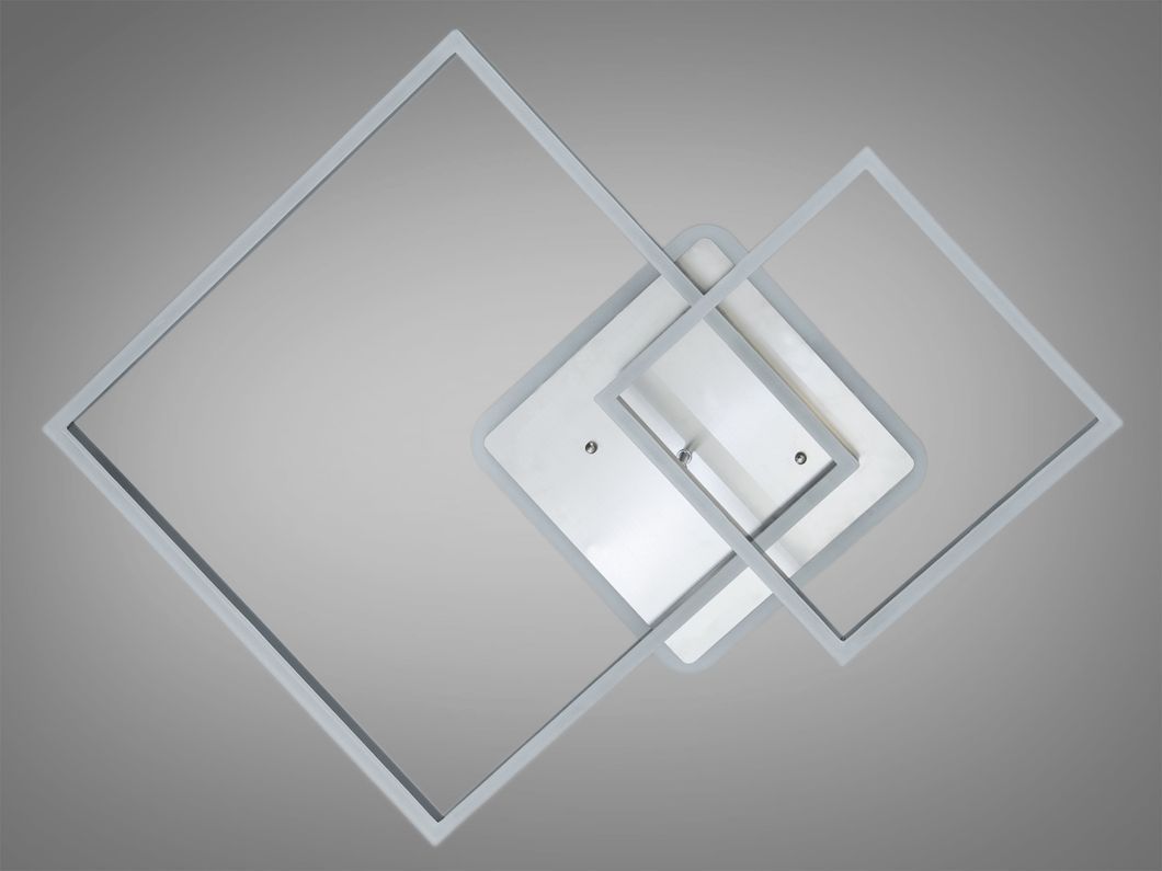 Стельова LED люстра хром мат 84Вт пульт 14м&sup2;