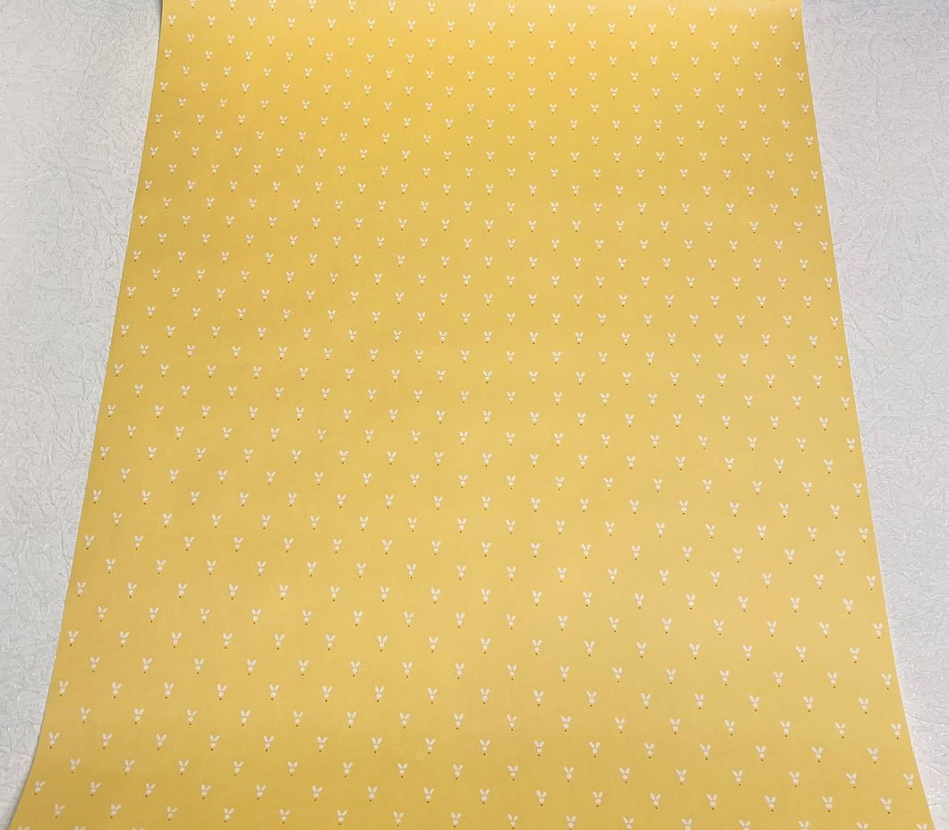 Обои бумажные Континент Зайцы желтый 0,53х10,05м (1314)