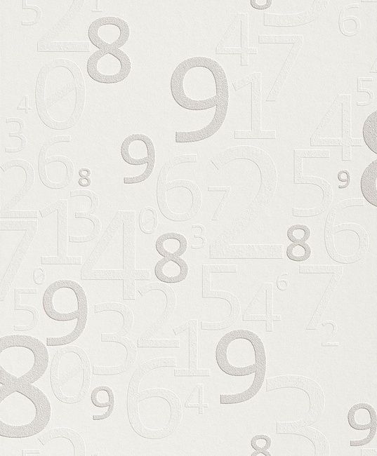 Обои виниловые на флизелиновой основе белые Rasch Wallton Dimension 0,53х10,05м (342901)