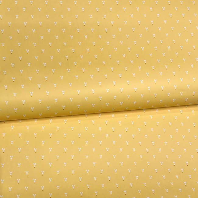 Обои бумажные Континент Зайцы желтый 0,53х10,05м (1314), Жёлтый, Жёлтый