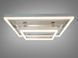 Стельова LED люстра 3 кільця 60Вт матовий хром