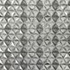 Панель стінова декоративна пластикова кристал ПВХ "Хром" 935 мм х 481 мм (544кх), Серый, Сірий