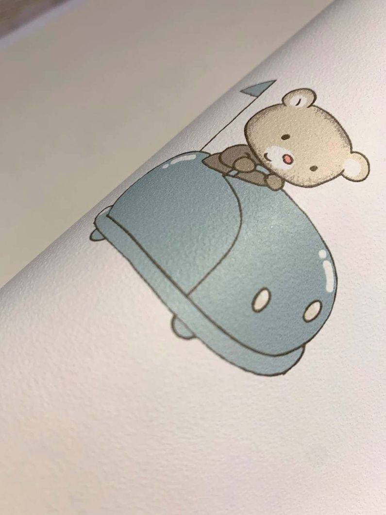 Обои бумажные ICH Lullaby бирюзовый 0,53 х 10,05м (220-4)