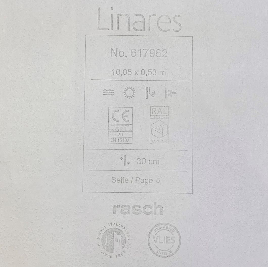 Шпалери вінілові на флізеліновій основі Rasch Linares зелений 0,53 х 10,05м (617962)
