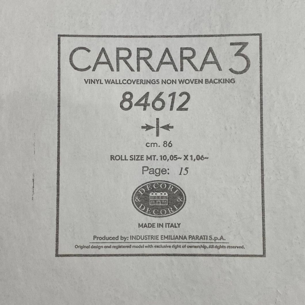 Шпалери вінілові на флізеліновій основі Emiliana Parati Carrara бежевий 1,06 х 10,05м (84612)