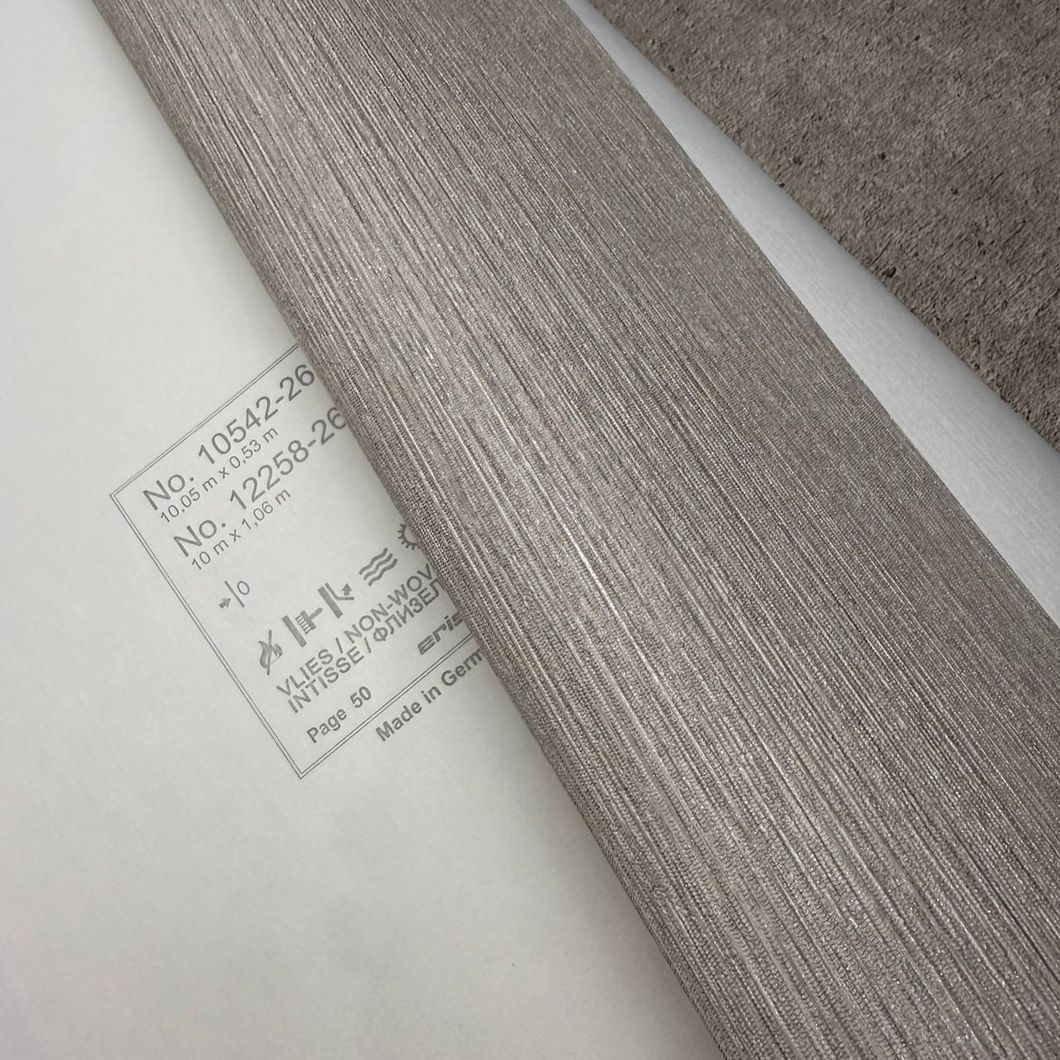 Обои виниловые на флизелиновой основе темно-бежевые Erismann Fashion for Walls 5 1,06 х 10,05м (12258-38)