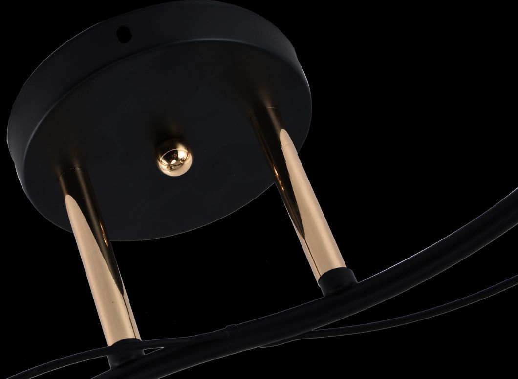 Люстра декоративна INTEREES IS XA1248B/2 Gold+Black на 2 плафонів, Черный/золотой