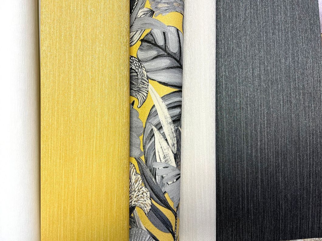Шпалери вінілові на флізеліновій основі Erismann Elle Decoration жовтий 1,06 х 10,05м (12089-20)