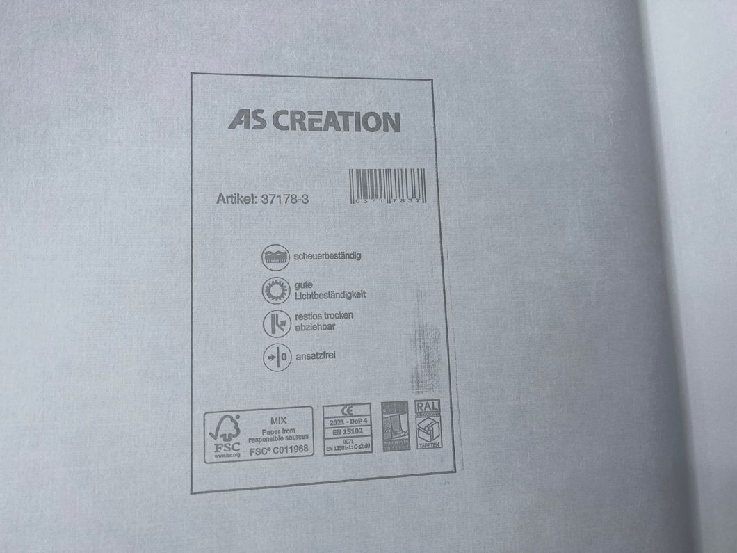 Шпалери вінілові на флізеліновій основі AS Creation Cuba синій 0,53 х 10,05м (37178-3)