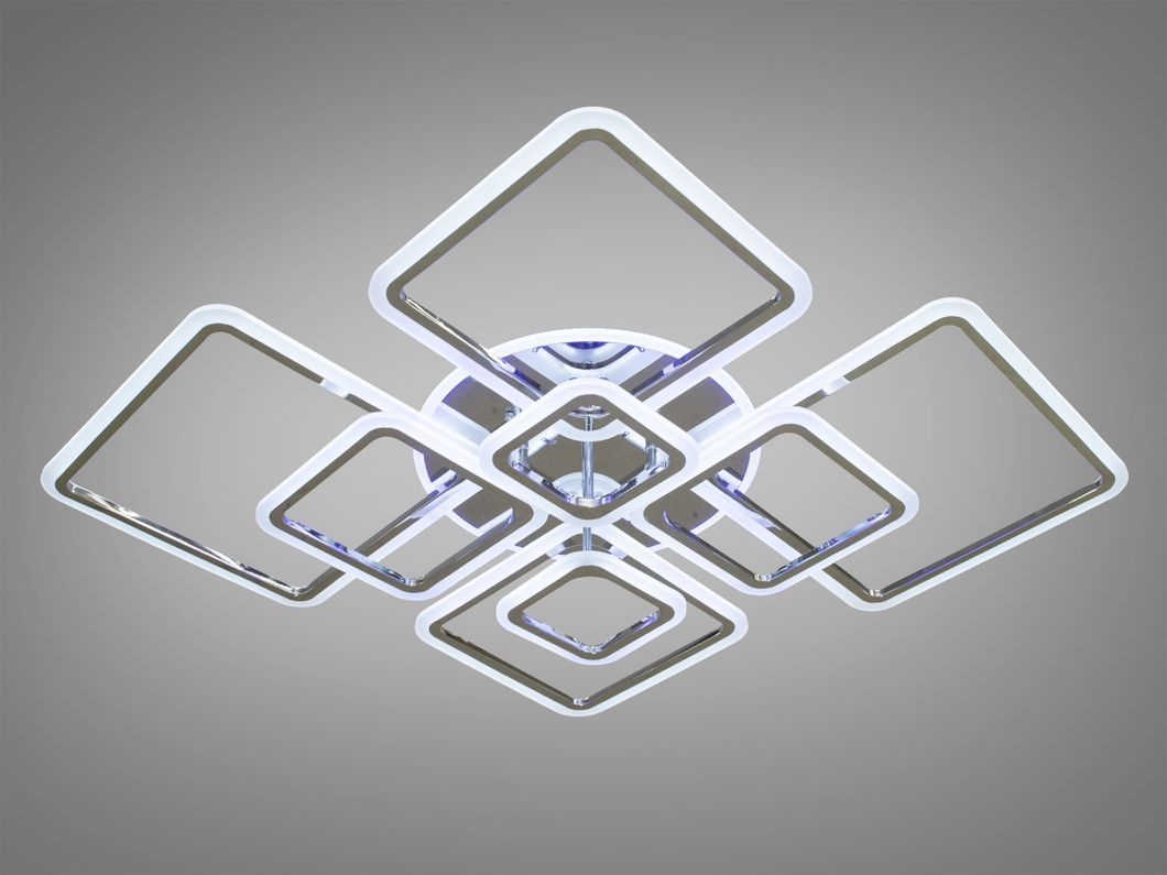 Потолочная LED-люстра с диммером и подсветкой, 235W