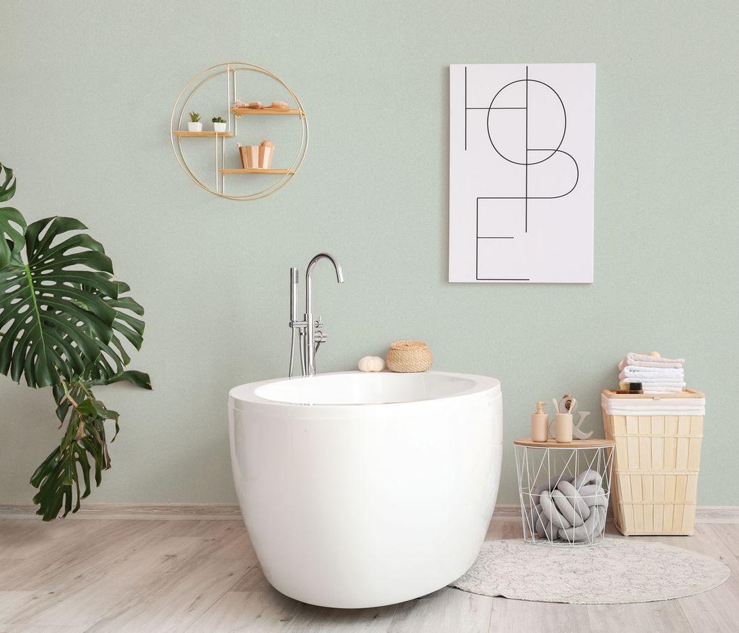 Шпалери вінілові на флізеліновій основі Elle Decoration (Erismann) м'ятний 1,06 х 10,05м (12168-07)