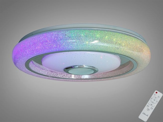 Смарт LED люстра біла 80 Вт RGB з Bluetooth, I-LINK додаток