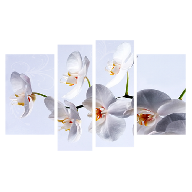 Картина модульная 4 части Орхидея 80 х 120 см (8343-176)