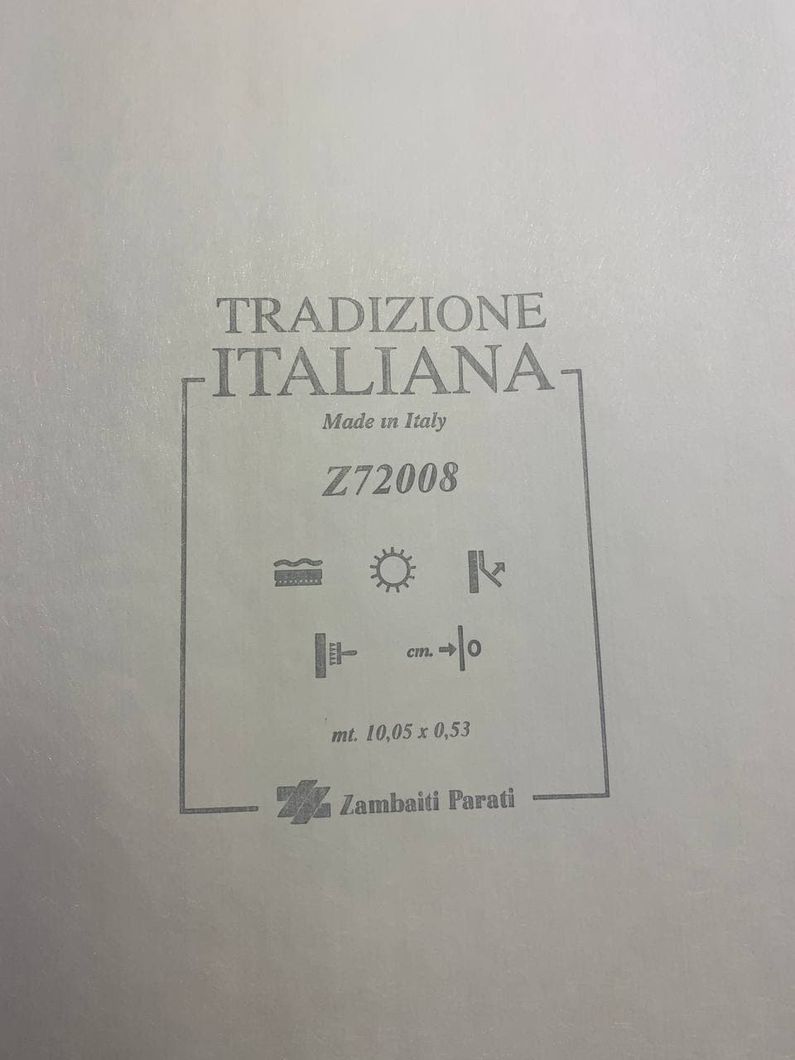 Шпалери вінілові на флізеліновій основі Zambaiti Parati Tradizione Italiana сірий 0,53 х 10,05м (Z72008)