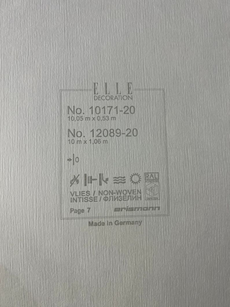 Шпалери вінілові на флізеліновій основі Erismann Elle Decoration жовтий 1,06 х 10,05м (12089-20)