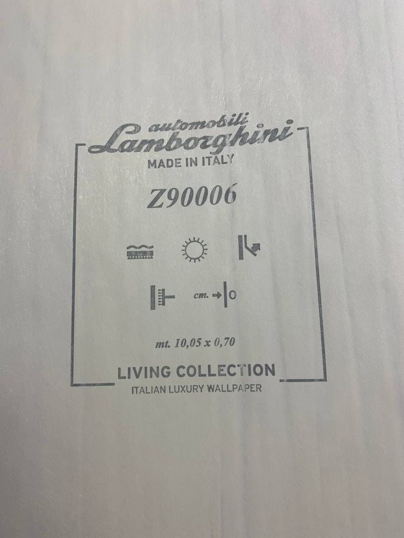 Шпалери вінілові на флізеліновій основі Zambaiti Parati Lamborghini 2 сірий 0,70 х 10,05м (Z90006)