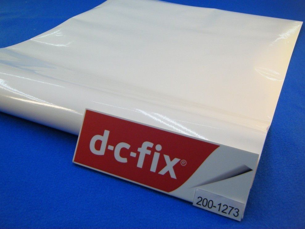 Самоклейка декоративна D-C-Fix Однотонна білий глянець 0,45 х 15м (200-1273), Білий, Білий