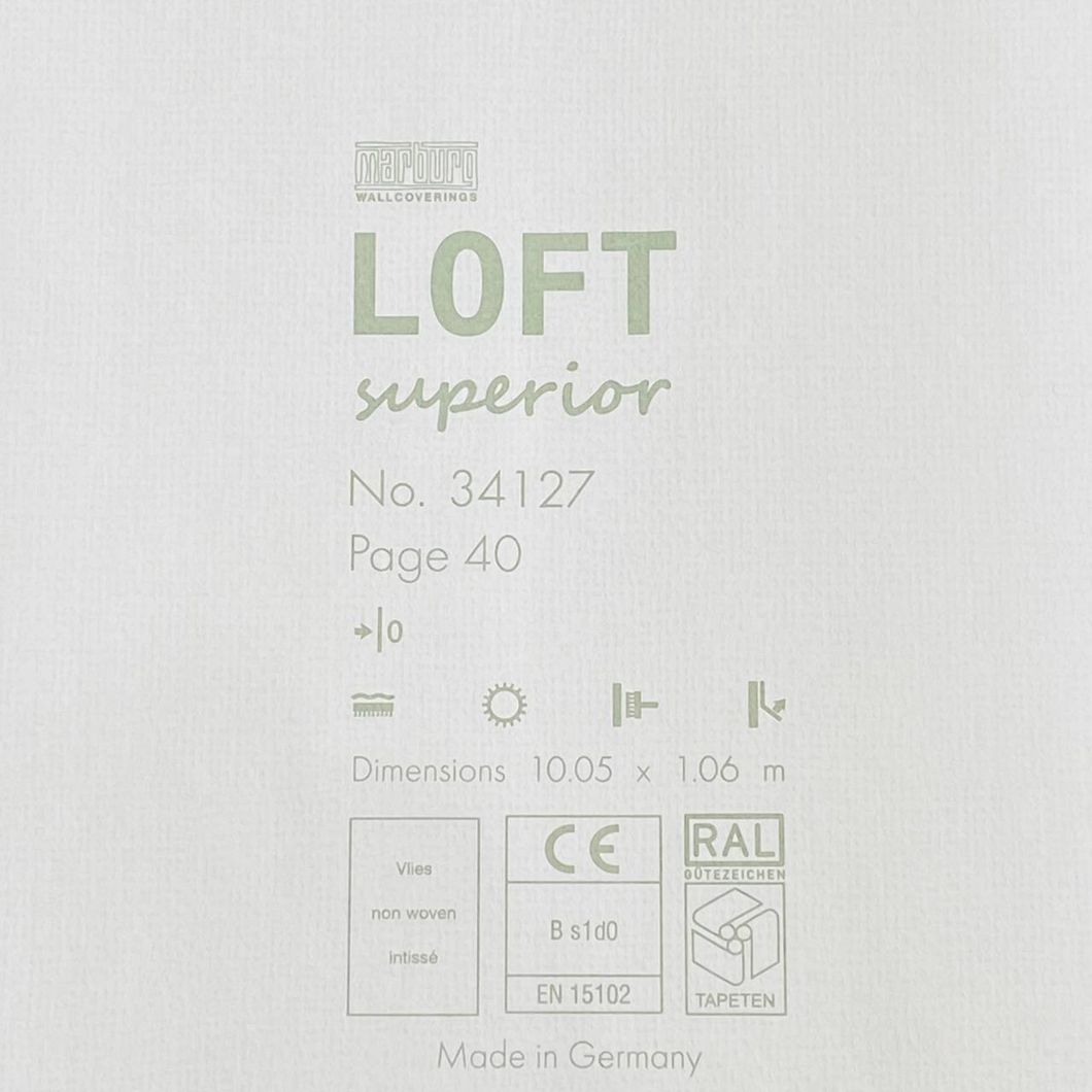 Обои виниловые на флизелиновой основе Marburg Loft Superior серо-бежевый 1,06 х 10,05м (34127)