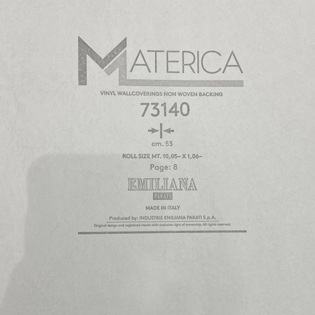 Обои виниловые на флизелиновой основе коричневый Materica (Emiliana Parati) 1,06 х 10,05м (73140)