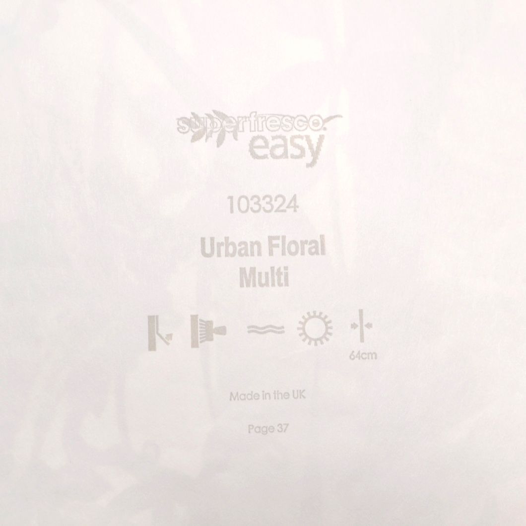Шпалери вінілові на флізелиновій основі Superfresco Easy Urban Floral Multi білий 0,53х10,05 (103324)