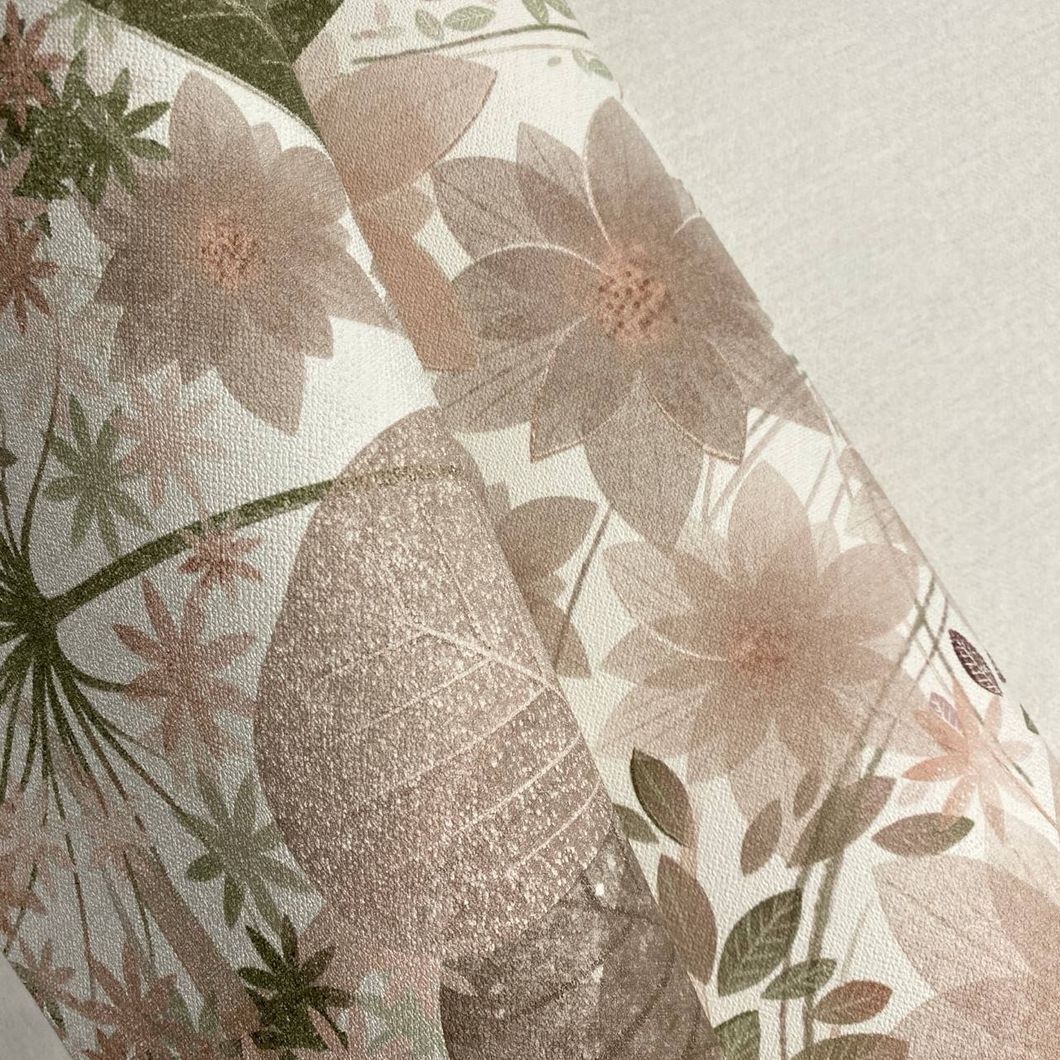 Обои виниловые на флизелиновой основе Erismann Secret Garden бежевый 1,06 х 10,05м (12238-05)