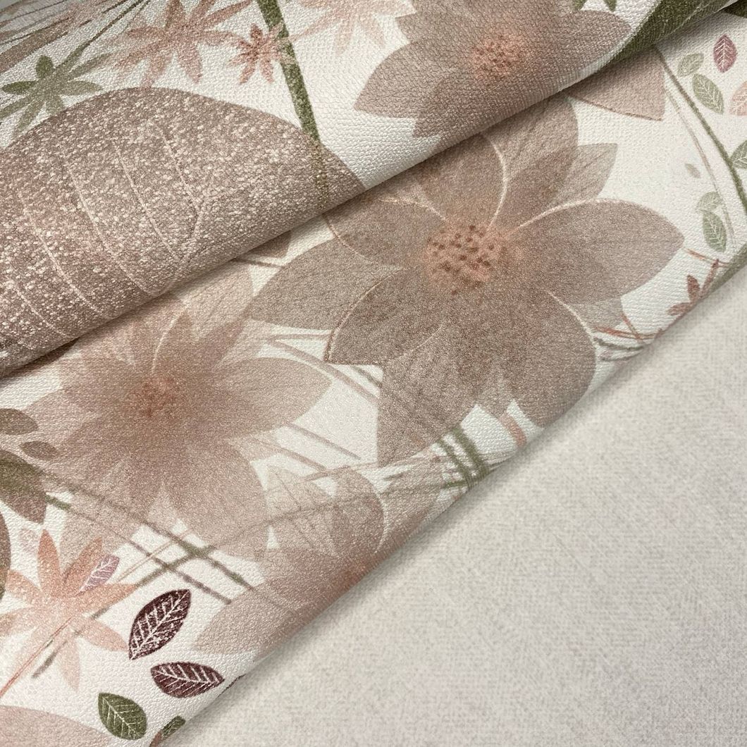 Обои виниловые на флизелиновой основе Erismann Secret Garden бежевый 1,06 х 10,05м (12238-05)