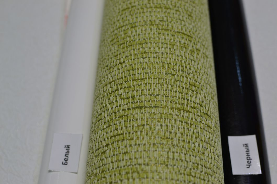 Шпалери вінілові на паперовій основі Слов'янські шпалери В41,4 Джут зелений 0,53 х 15м (C 745-08)