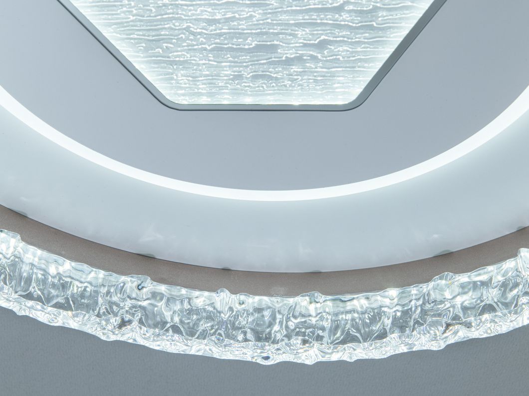 Стельова LED люстра біла 85 Вт