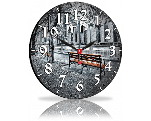 Годинник-картина без скла Лавка 33 см (3782 - 52)