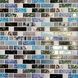 Панель стінова декоративна пластикова мозаїка ПВХ "Крапля" 948 мм х 480 мм (539мк), Темно-синій, Темно-синий