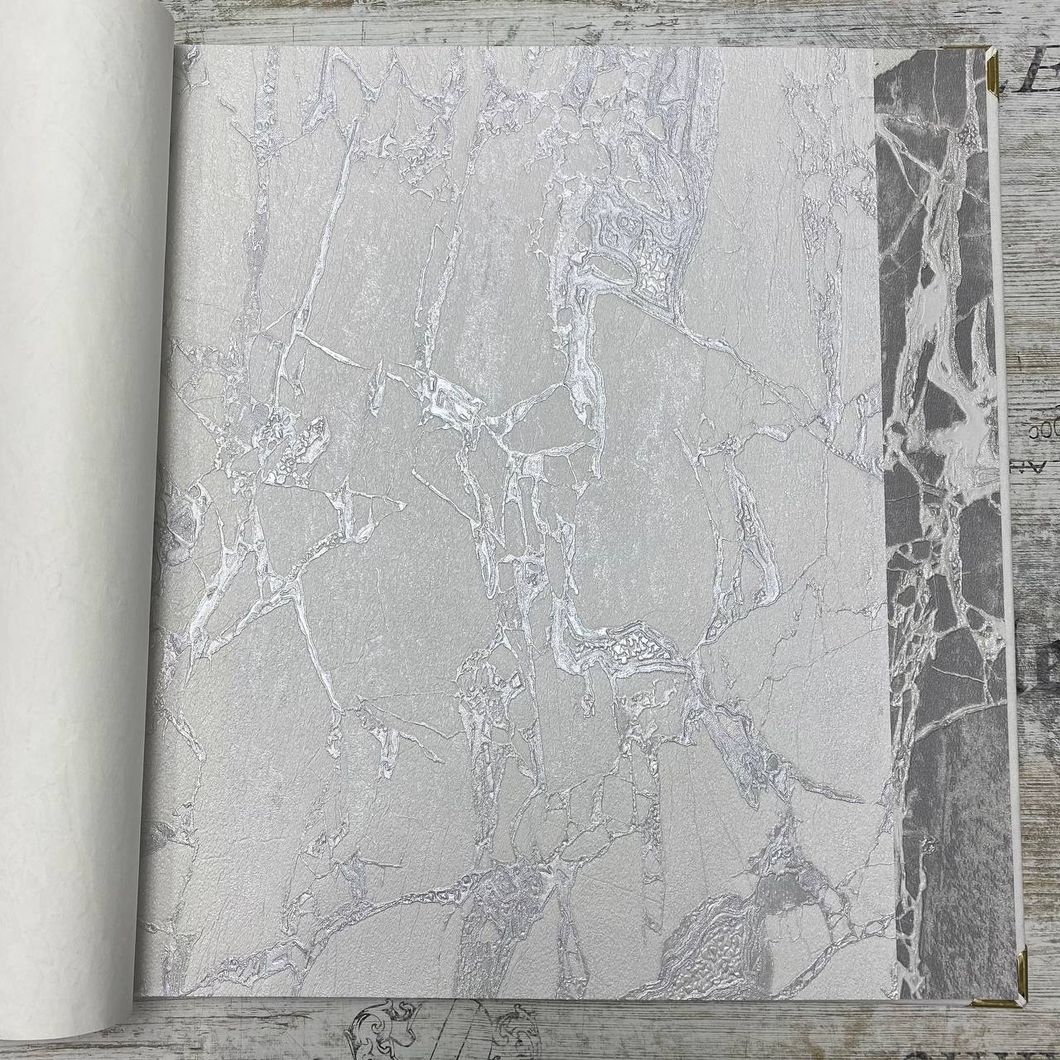 Шпалери вінілові на флізеліновій основі Emiliana Parati Carrara білий 1,06 х 10,05м (84607)