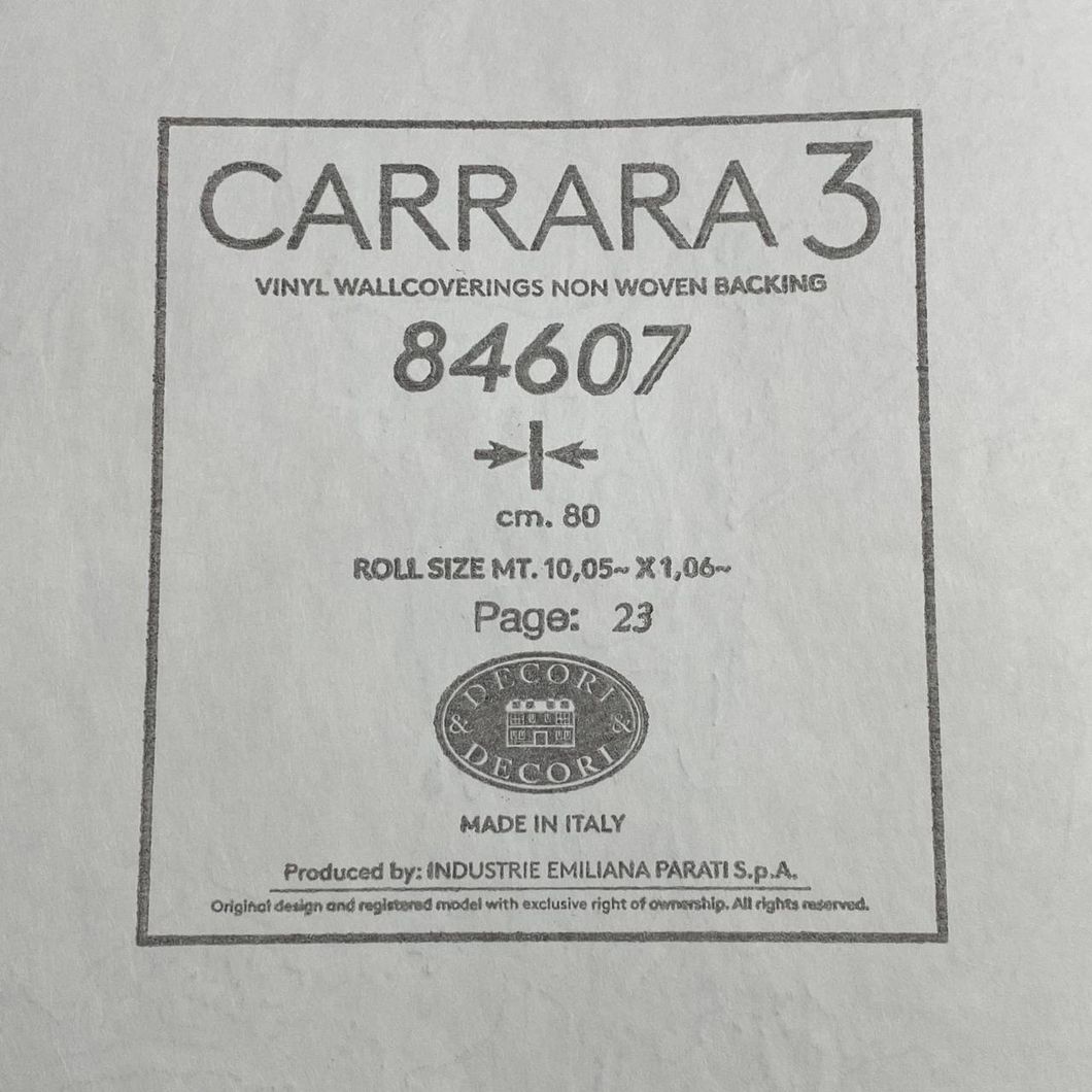 Обои виниловые на флизелиновой основе Emiliana Parati Carrara белый 1,06 х 10,05м (84607)
