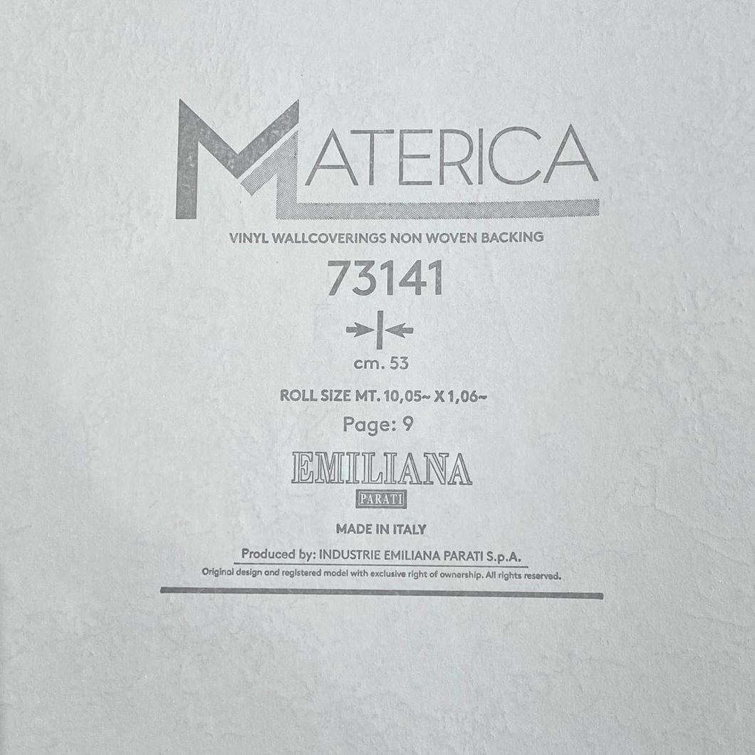 Шпалери вінілові на флізеліновій основі бежевий Materica (Emiliana Parati) 1,06 х 10,05м (73141)