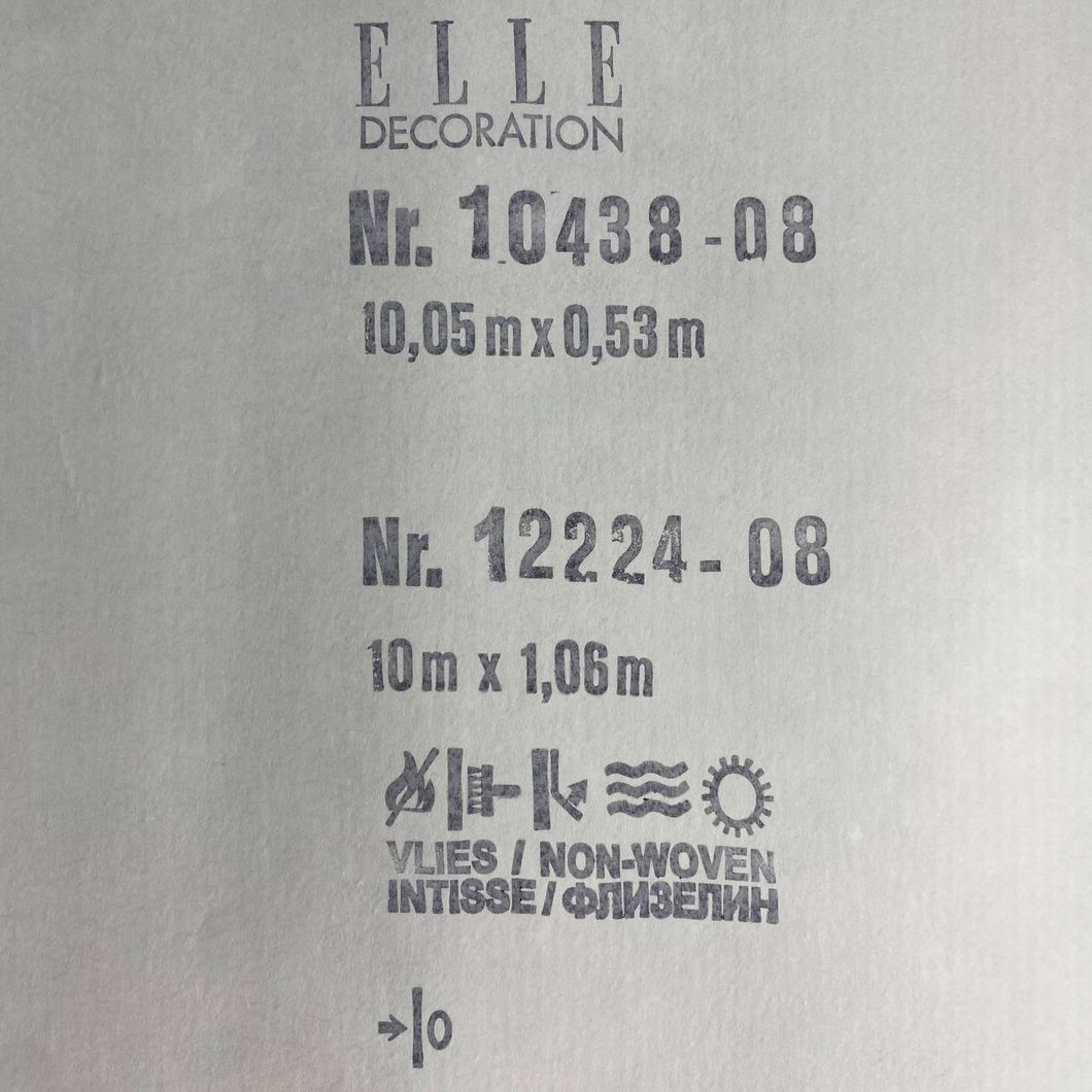 Шпалери вінілові на флізеліновій основі Сині Erismann Elle 4 1,06 х 10,05м (12224-08)