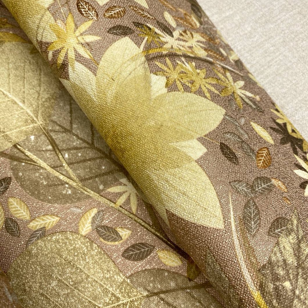 Обои виниловые на флизелиновой основе Erismann Secret Garden желтые 1,06 х 10,05м (12238-20)