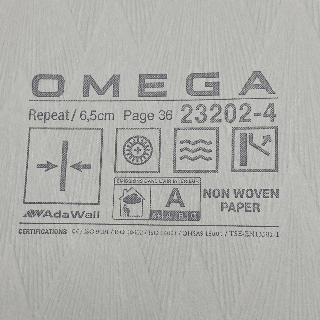 Шпалери вінілові на флізеліновій основі OMEGA AdaWall сірий 1,06 х 10,05м (23202-4)