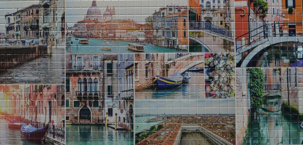 Панель стінова декоративна пластикова мозаїка ПВХ "Венеціанський живопис" 957 мм х 480 мм (353вж), Разные цвета, Різні кольора