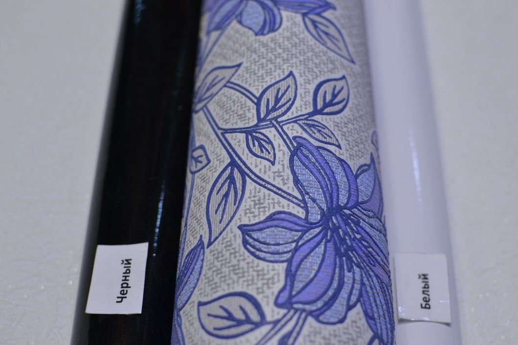 Шпалери вінілові на флізеліновій основі Слов'янські шпалери Office Style B88 різнобарвності блакитний 1,06 х 10,05м (1222 - 03)