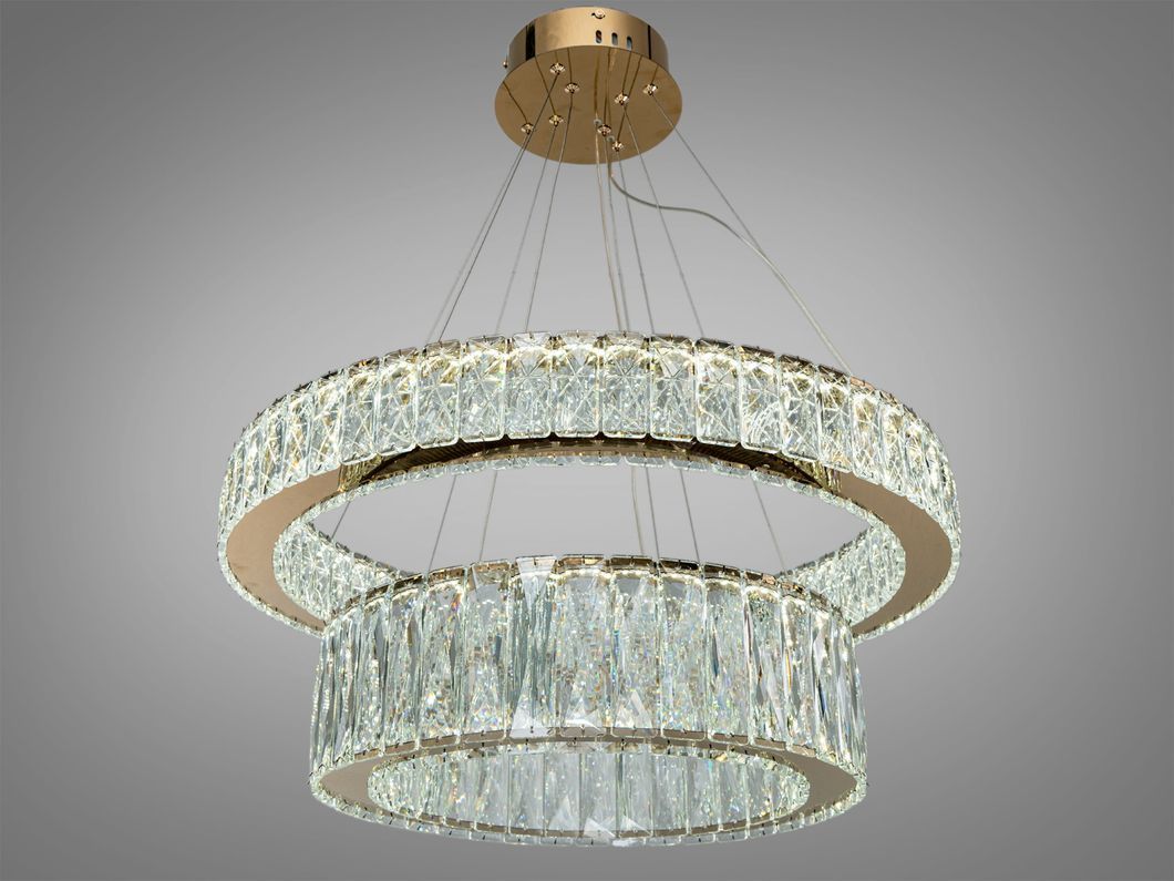 Люстра хрустальная LED Diasha хром 152Вт пульт