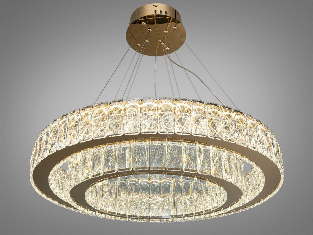 Люстра хрустальная LED Diasha хром 152Вт пульт