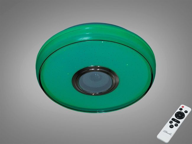 Стельова люстра біла 45 Вт з Bluetooth колонкою та підключенням до розумного, TUYA додаток