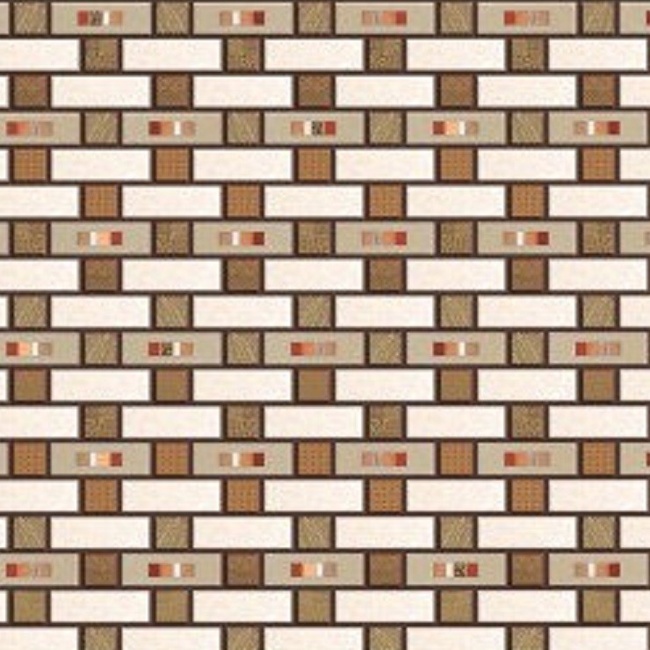 Панель стеновая декоративная пластиковая мозаика ПВХ "Глазурь" 924 мм х 480 мм (180г), Коричневый, Коричневый