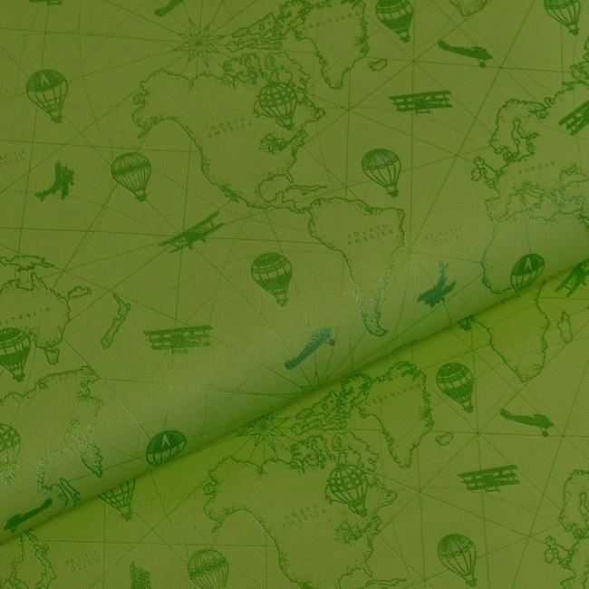 Обои бумажные Шарм Тревел зелёный 0,53 х 10,05м (153-30)