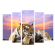 Картина модульная 5 частей Тигр 80 х 120 см (8395-Q-011)