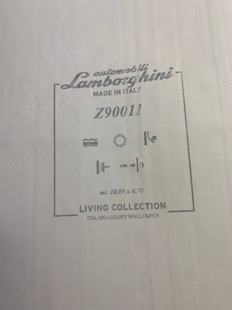 Шпалери вінілові на флізеліновій основі Zambaiti Parati Lamborghini 2 сірий 0,70 х 10,05м (Z90011)