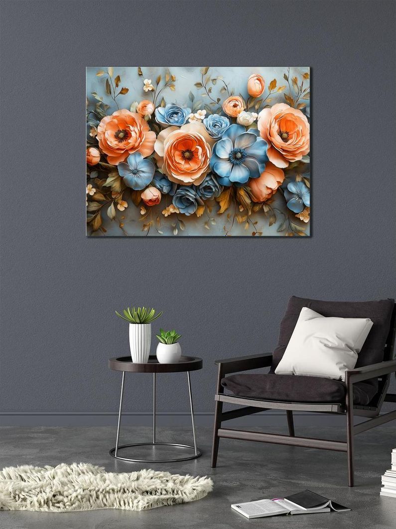 Картина на холсте МАKO " Цветочный ковер " 50x70 см MK10547_5070
